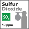 Sulfur Dioxide Bump Test Gas - 10 ppm (SO2)