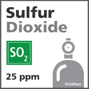 Sulfur Dioxide Calibration Gas - 25 ppm (SO2)
