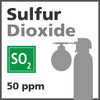 Sulfur Dioxide Bump Test Gas - 50 ppm (SO2)